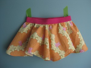 Orange Circle Skirt