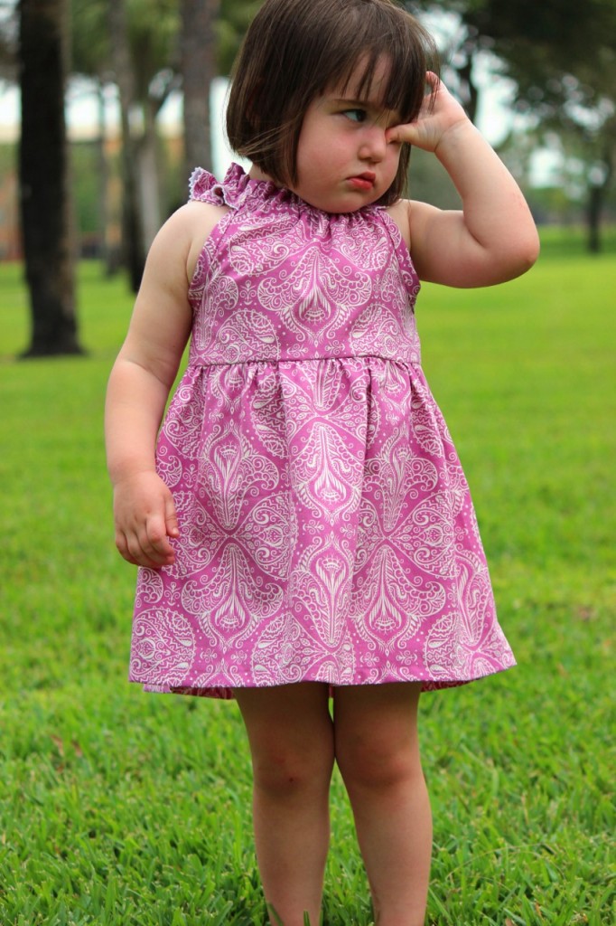 raspberry Nelle Dress by fromwholecloth.com; pattern by brownie goose