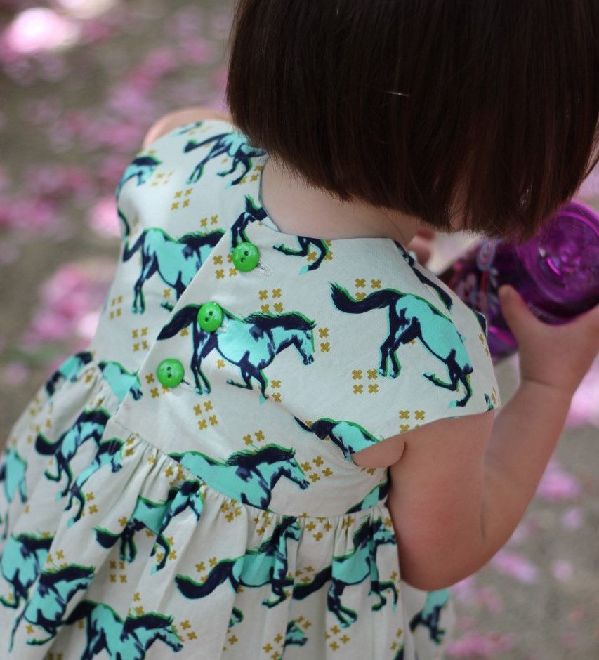 Geranium Dress/Top Pattern by Made by Rae, sewn by fromwholecloth.com, mustang fabric by Cotton + Steel