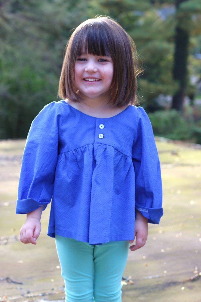 Valley Blouse by califayecollection.com, sewn by fromwholecloth.com, girls #sewing #pattern sizes 2T to 10 in girls