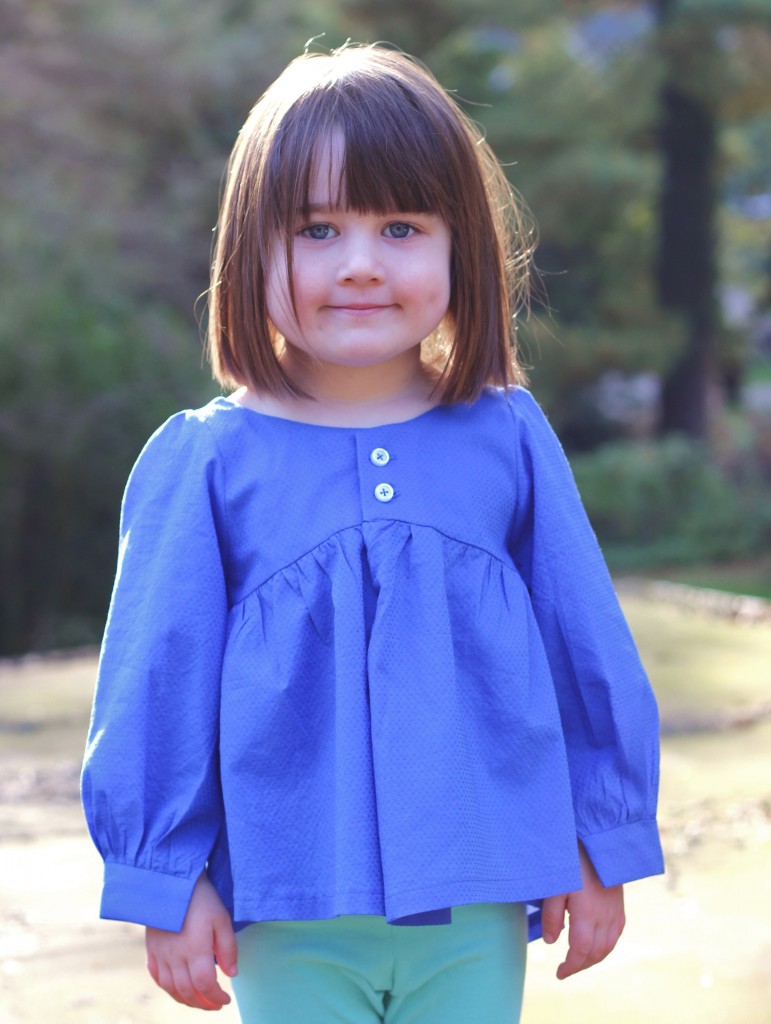 Valley Blouse by califayecollection.com, sewn by fromwholecloth.com, girls #sewing #pattern sizes 2T to 10 in girls