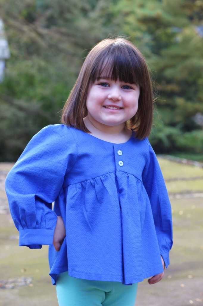 Valley Blouse by califayecollection.com, sewn by fromwholecloth.com, girls #sewing #pattern sizes 2T to 10 in girls